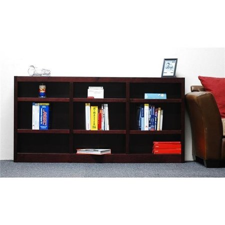 CONCEPTS IN WOOD Concepts in Wood MI7236-C Wall Storage Unit Bookcase - Cherry Finish MI7236-C